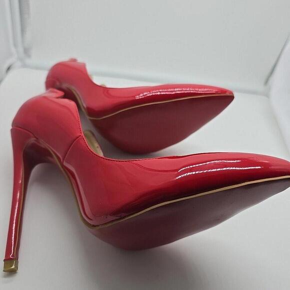 Jushee Red Heels Red Bottom Sophisticated Pointed Toe 6 - Picture 11 of 14